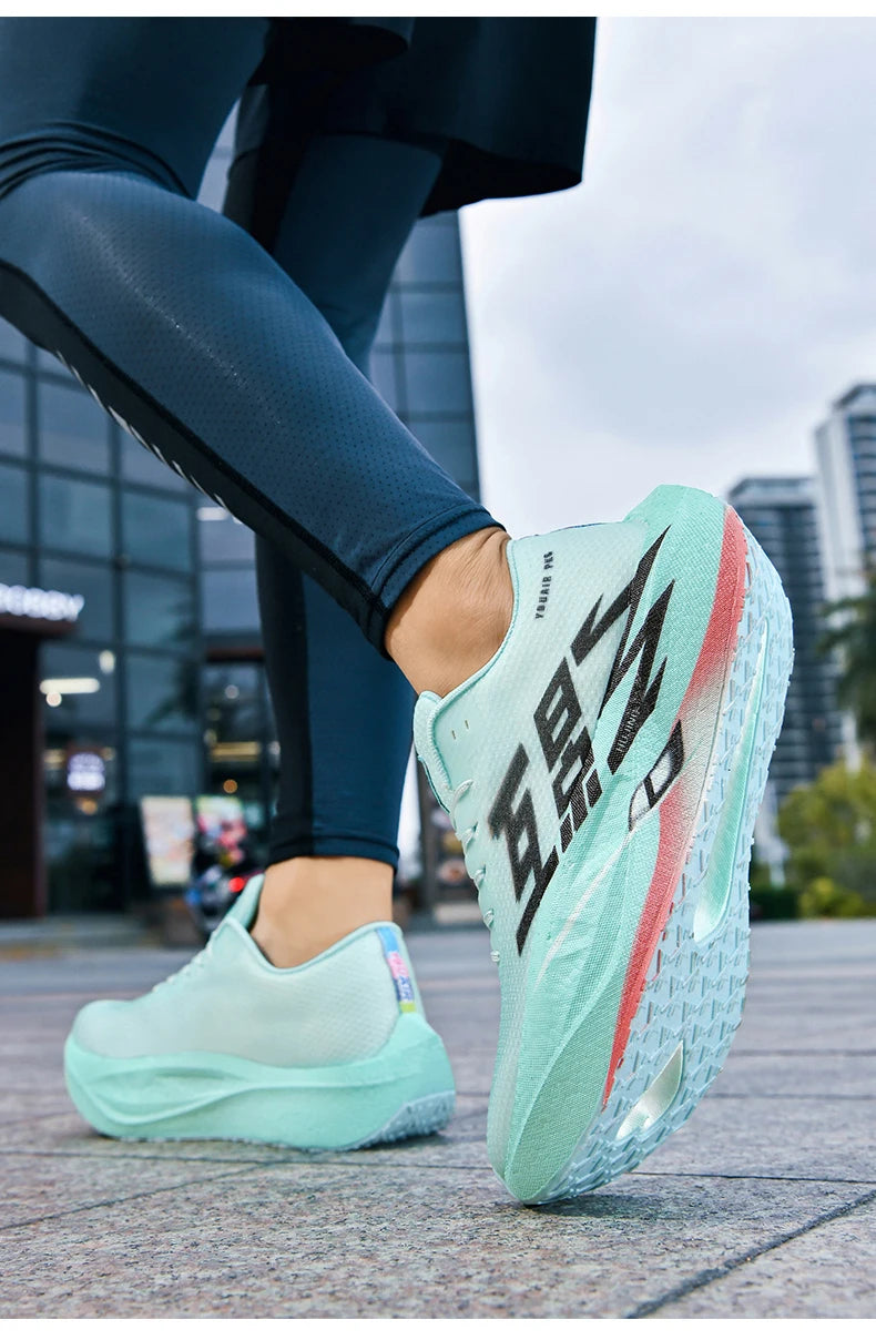 Heren Sport Carbon Board Specialiteit Ademend Lichtgewicht Dames Comfortabele Sportieve Antislip Sneakers Marathon Hardloopschoen
