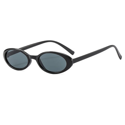 Malé oválné sluneční brýle pro ženy a muže, trendy, vintage, hip hop, kočičí oči, dámské, leopardí, černé, punkové, UV400, Oculos