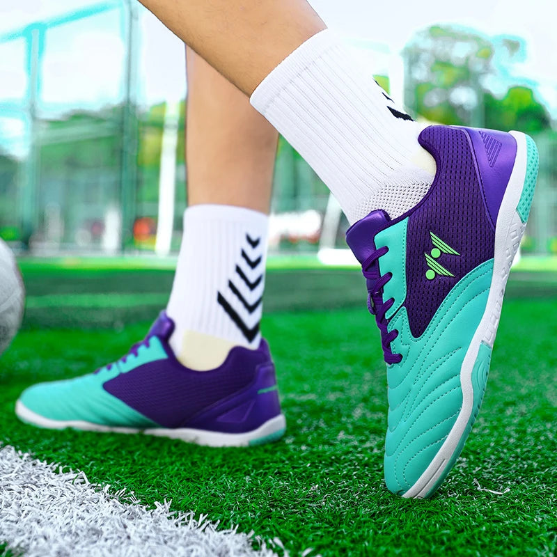 Chaussures de football pour homme neuves de haute qualité, à tige haute, pour gazon naturel et futsal, antidérapantes, pour matchs en salle et en extérieur, best-sellers des sports de plein air