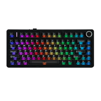 EPOMAKER x AULA F75 Ultra VIA programmierbare mechanische Tastatur, 75 %, ANSI-US-QWERTY-Layout, Gasket-Mount, kabelgebunden/Bluetooth/2.4Ghz kabellos