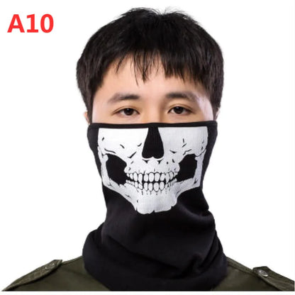 Night light cycling mask; Call of Duty Skull Mask; CS Headset; Deadpool Merchandise Warm Mask; Halloween Fun