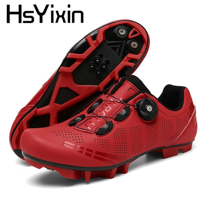 Atmungsaktive MTB-Fahrradschuhe für Damen und Herren – Offroad-Mountainbike-Fahrradschuhe mit selbstsichernden Speed-Mountainbike-Pedalschuhen