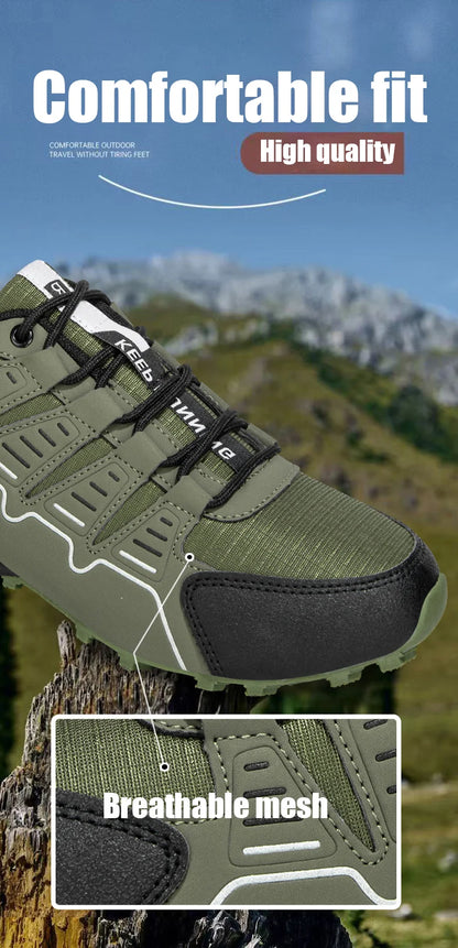 Men's Waterproof Hiking Shoes Non-Slip Hunting Boots Outdoor Tactical Training Sports Shoes Men Walking Hiking Travel Shoes