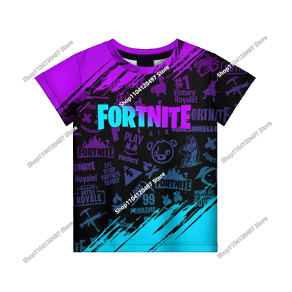Summer Fashion Fortnite Mascot 3D Print Kids T Shirt Casual T-shirt Boys Girls Unisex Children's Clothing Tshirt Tops
