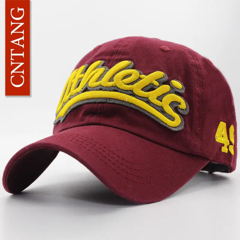 Baseballkappe mit großer Buchstabenstickerei für Herren, Sommer, Freizeit, Damenmode, Snapback, Baumwollkappen, Schirm, Hip-Hop-Mütze, Herbst, verstellbar