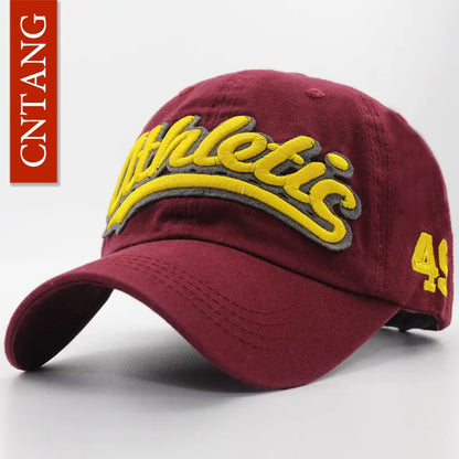 Baseballkappe mit großer Buchstabenstickerei für Herren, Sommer, Freizeit, Damenmode, Snapback, Baumwollkappen, Schirm, Hip-Hop-Mütze, Herbst, verstellbar