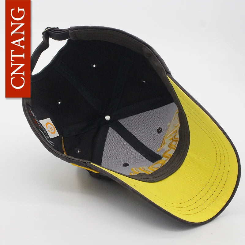 Baseballkappe mit großer Buchstabenstickerei für Herren, Sommer, Freizeit, Damenmode, Snapback, Baumwollkappen, Schirm, Hip-Hop-Mütze, Herbst, verstellbar