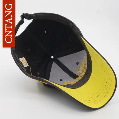 Baseballkappe mit großer Buchstabenstickerei für Herren, Sommer, Freizeit, Damenmode, Snapback, Baumwollkappen, Schirm, Hip-Hop-Mütze, Herbst, verstellbar