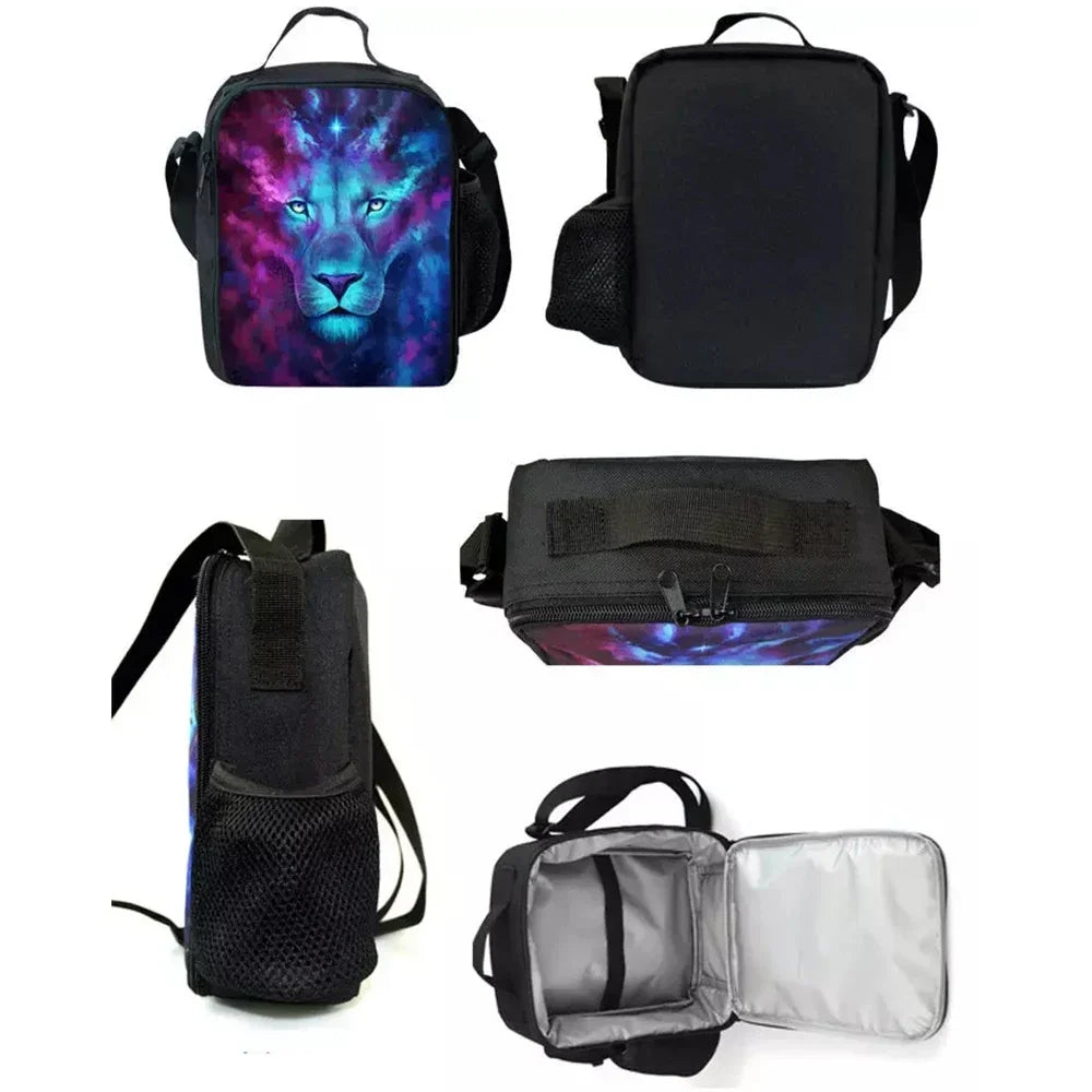 Hot Game FortniteS Child Insulated Large Capacity Bag for Boy and Girl Student Outdoor Picnic Resuable Thermal Cooler Lunch Box