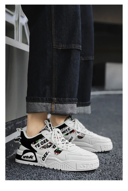 Chaussures de skateboard pour homme, baskets d'été, cuir, décontractées, mode, plein air, course à pied, sport, randonnée, tennis, semelles compensées, de créateurs, de luxe