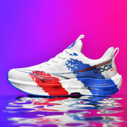 Running Shoes Men Mesh Breathable Lace-up Comfortable Marathon Sports Casual Tennis Shoes Big Size Trendy Sneakers for Man