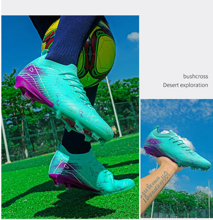 Chaussures de football pour homme en gros, crampons, baskets antidérapantes, chaussures d'entraînement de football, qualité supérieure FG, livraison directe, unisexe, adulte