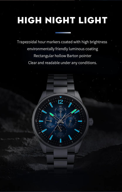WM Watch Automatic Mechanical Watches Waterproof Multifunctional Business Men's Watches Watch WM160M