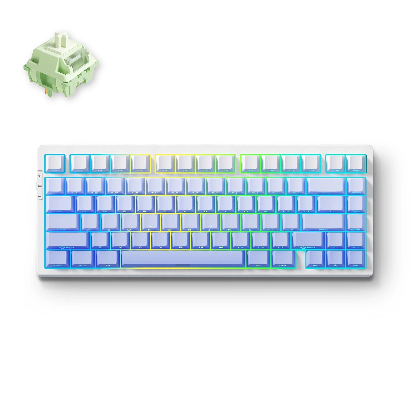 Tastiera meccanica wireless MCHOSE G75 Pro, layout 75%, montaggio gasket, 5 strati di smorzamento, retroilluminazione RGB, tri-mode, hot-swappable