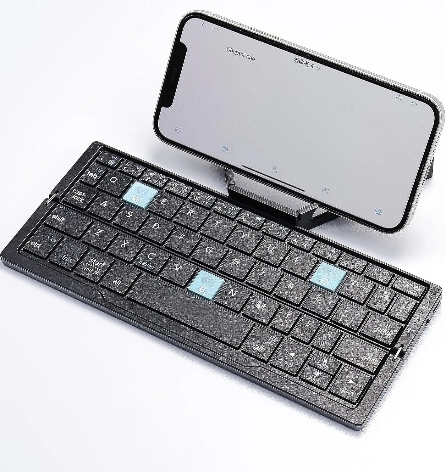 Tastiera pieghevole Bluetooth ricaricabile Jomaa per laptop, iPad e telefono – mini tastiera pieghevole portatile