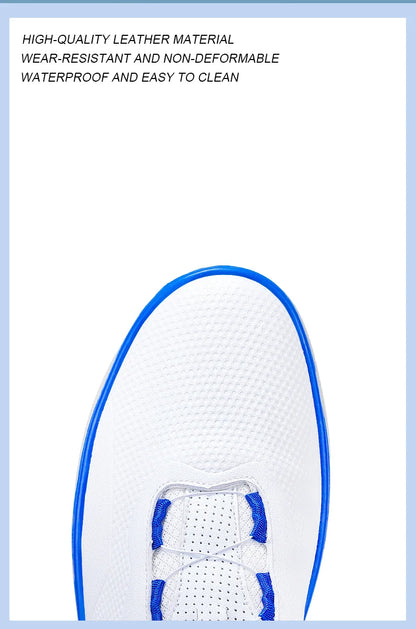 Paar Golfschuhe für Herren, weiß, wasserdicht, mit drehbarer Schnalle, Fitness, ohne Spikes, rutschfest, Golf, Golfer, Training, Golf-Sneaker, Damen