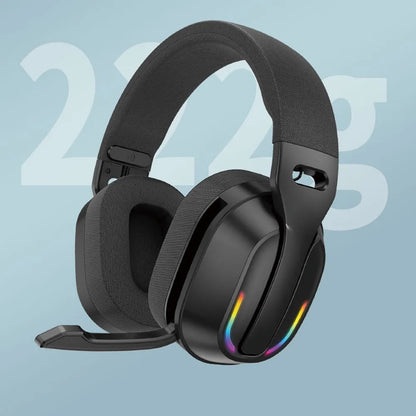 Wireless Headset B500 RGB Noise Cancelling Gaming Headphones 60H Playtime BTV5.4 & HD Sound Stereo Music Game Earphone