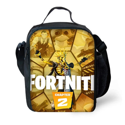 Classic Game FortniteS Child Backpacks Lunch Bag Pencil Case Pupil Large Capacity School Bags For Boy Girl Best Gift