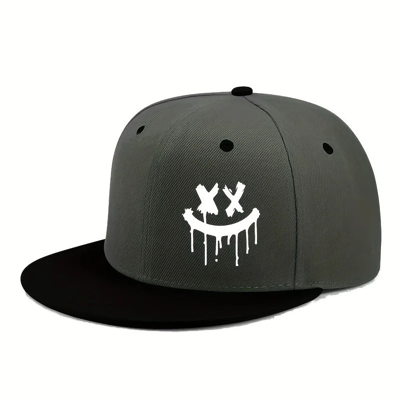 Halloween Themed Outdoor Event Truck Driver Hat Flat Adjustable Brimmed Baseball Caps Unisex Hip-Hop Hats Fashionable Headwear