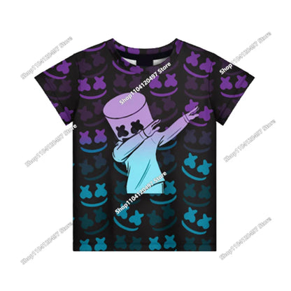 Fortnite Adult Children's Clothing 3D Digital Printing Loose Large Size Short-sleeved T-shirt Kids Summer Tee Tops