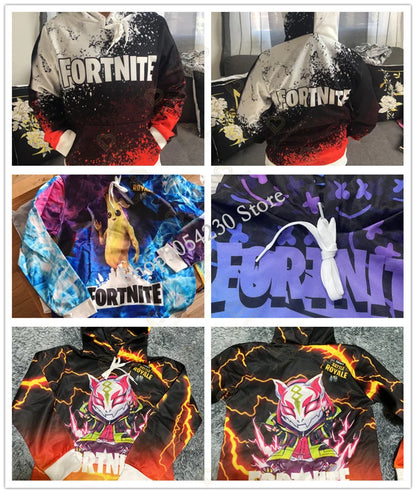 Fortnite Fans Hoodie 3D Battle Royale Print Cosplay Victory Printed Hoodies Men Women Children Hooded Streetwear Sweatshirts
