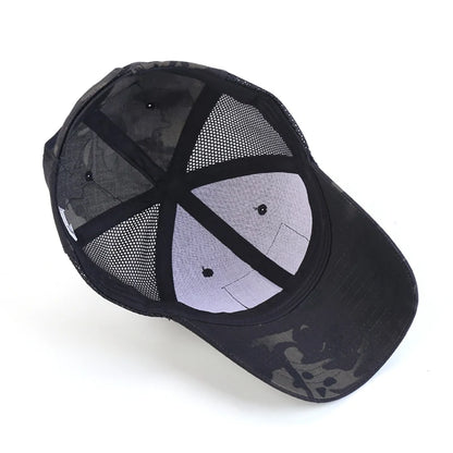 Outdoor Multicam Camouflage Adjustable Cap Mesh Tactical Airsoft Fishing Hunting Hiking Basketball Snapback Hat