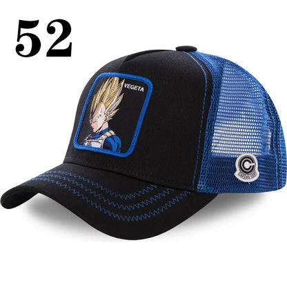 Dragon Ball DRAGONBALL Mesh Cap Cartoon Mesh Cap Men And Women Baseball Cap Fashion Patch Trucker Cap
