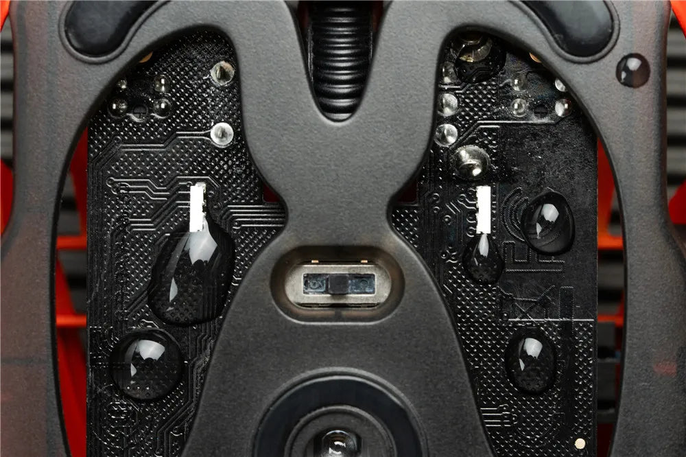 Mouse de gaming wireless Angry Miao Infinity, metalic, ultraușor, cu carcasă perforată, hot-swappable, PAW3950, Dual 8K, cu fir, tri-mode, portocaliu