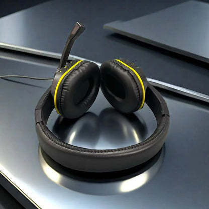 Cuffie cablate 7260 con microfono – Headset gaming e lavoro per PS4 PS5 Xbox One, studio e riunioni, auricolari con jack 3.5mm