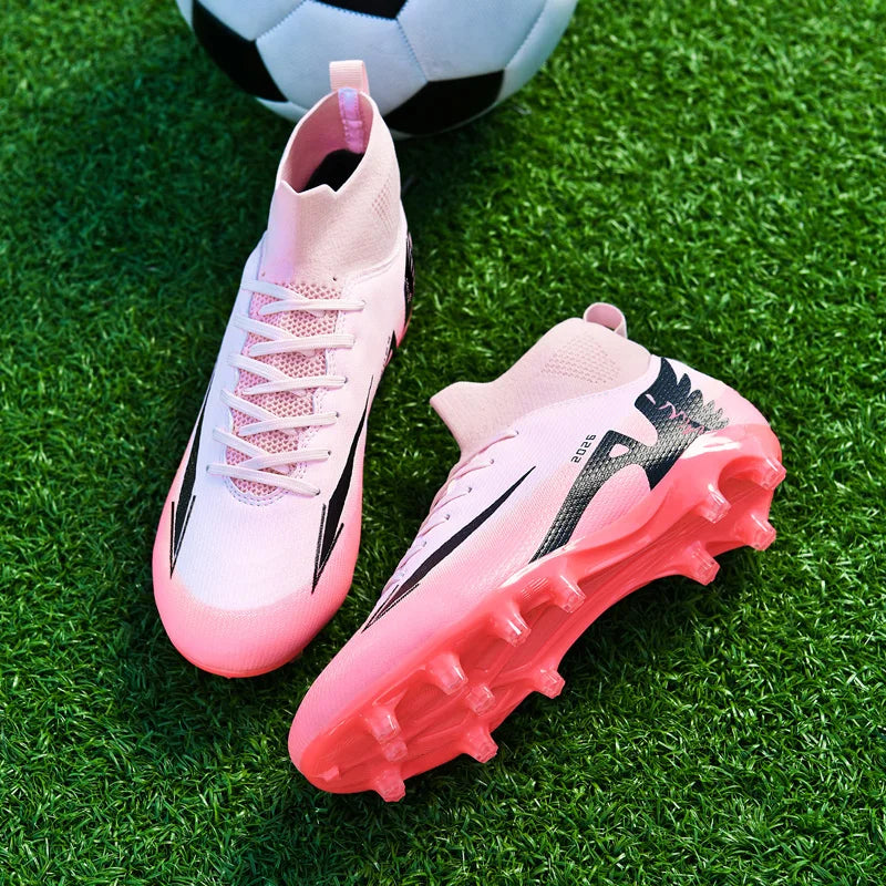 New Men Soccer Shoes High-quality Indoor Football Boots Sports Shoes Futsal High Ankle Non-Slip Outdoor Ultralight Non-Slip