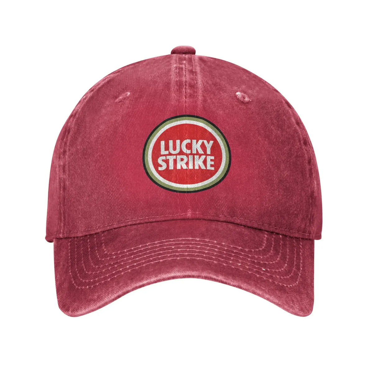 Lucky Strike Buchstaben Troye Sivan Musik Sport Retro Cowboy Washed Baseballkappen Herren Denim Street Tide Hut Wandern Herren Dad Cap