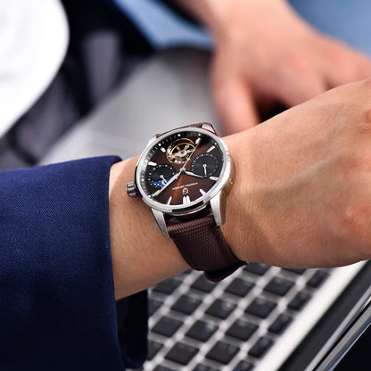 Pagani Design 2025 New 41MM Luxury Automatic Mechanical Men's Watch Stainless Steel 100m Waterproof Pilot Watch reloj hombre
