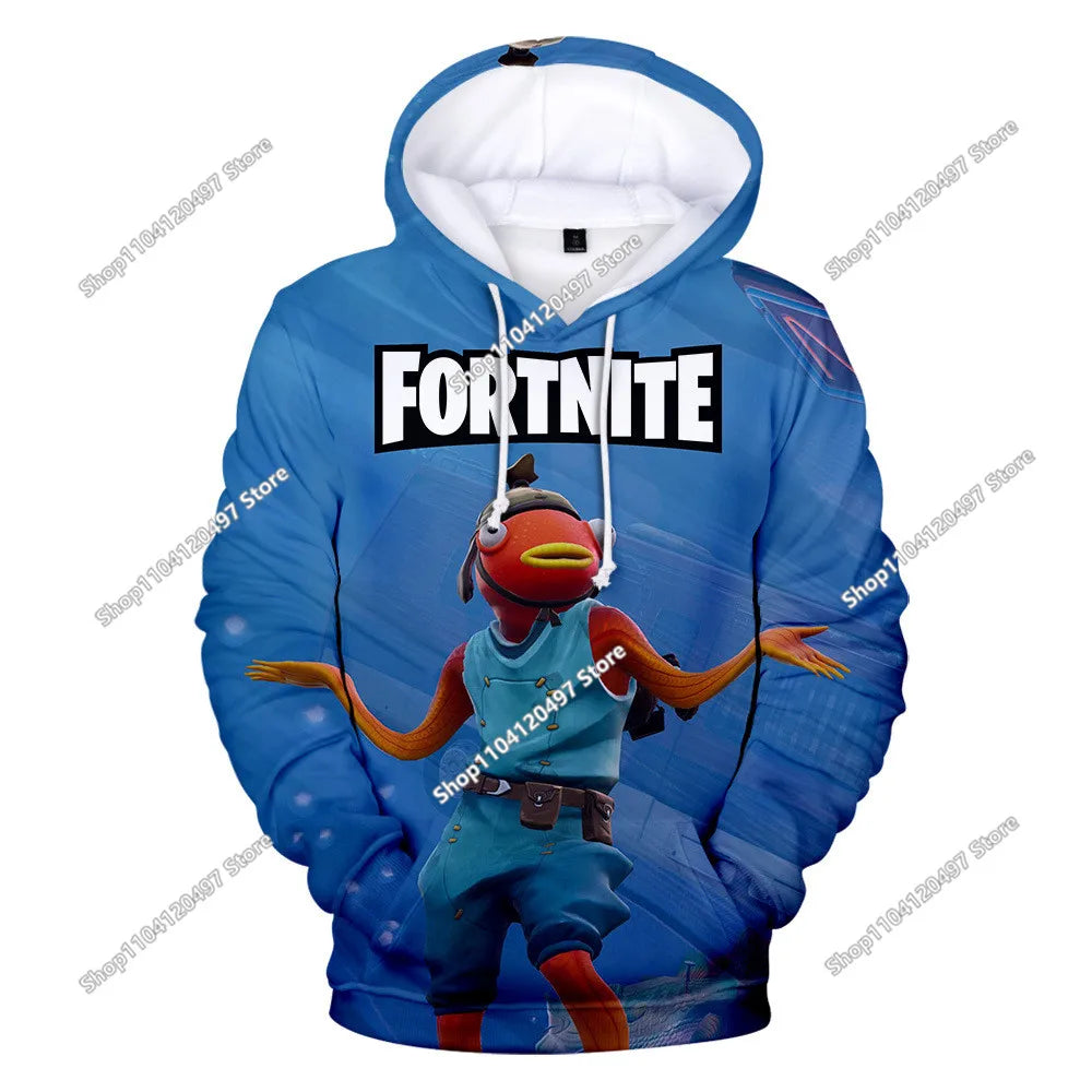 Fortnites Cosplay Sweatshirt Game 3D Printed Unisex Hoodie Casual Coat Anime Peripheral Kawaii Jacket Children Clothing Gifts