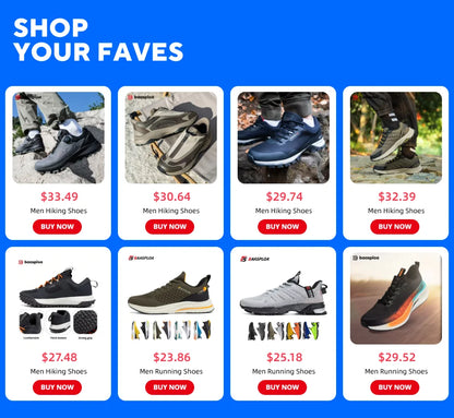 Baasploa Nieuwe hardloopschoenen voor heren, outdoor, modieus, lichtgewicht sportschoenen van mesh, casual herenschoenen, ademend, antislip wandelschoenen