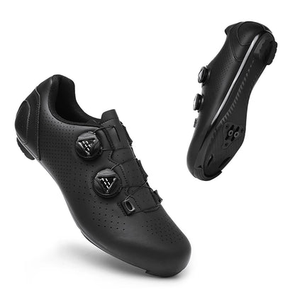 Chaussures de cyclisme VTT pour homme - Chaussures de sport pour vélo tout-terrain et vélo de route - Baskets de cyclisme plates pour la vitesse - Chaussures de VTT - Chaussures à crampons SPD