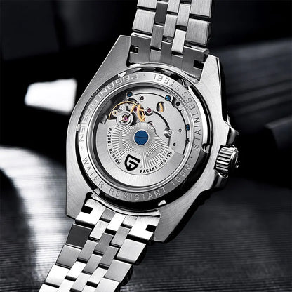 GMT Wristwatch PAGANI DESIGN Automatic Watch 40mm Mens Watch Top Brand Mechanical Watch 100M Waterproof Luminous Watches PD-1662