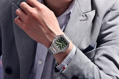 2026 Neue PAGANI DESIGN quadratische Luxus-Quarzuhr für Herren, AR-Saphirglas, japanisches Uhrwerk, leuchtende Herrenuhr, vollständig aus 316L-Edelstahl