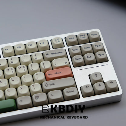 KBDiy KOA Profile Keycap GMK Style Retro 9009 Theme PBT Keycaps For Mechanical Keyboard Gaming KIT Korean 139 Keys ISO Key Cap