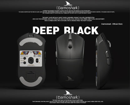 Darmoshark M3Pro gamingmus 2.4G BT trådlös tri-mode PAW3395-sensor N52840 26000DPI för stora händer makrodrivrutin mus för gaming