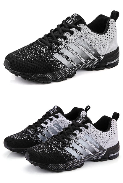 Men Running Shoes Mesh Fashion Sneakers Breathable Casual Sport Shoes Outdoor Walking Jogging Tennis Shoes Athletics Plus Size