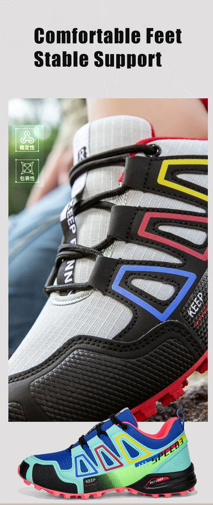 Women's Hiking Shoes Waterproof Outdoor Sports Shoes Women's Walking Travel Sports Shoes Bicycle Sports Shoes Running Shoes
