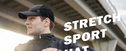 GADIEMKENSD Stretch Running Hat with Soft Brim, Quick Dry Baseball Cap Casual Breathable Adjustable Sun Protection Hats