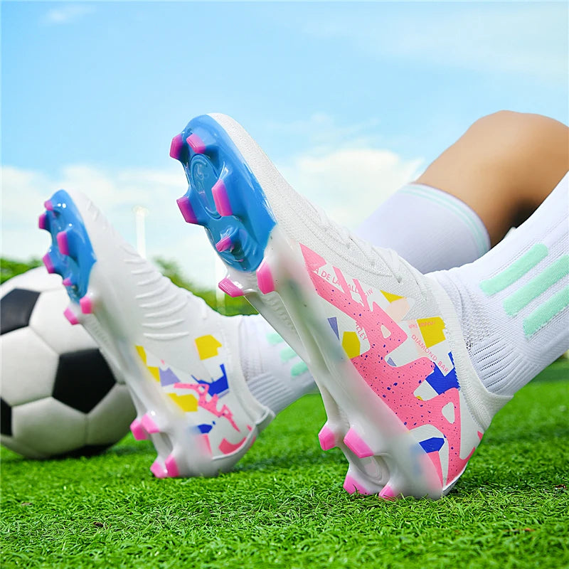 Chaussures de football professionnelles pour hommes, chaussures de foot pour adultes, crampons de football de club, chaussures d'entraînement ultralégères, baskets de football d'extérieur