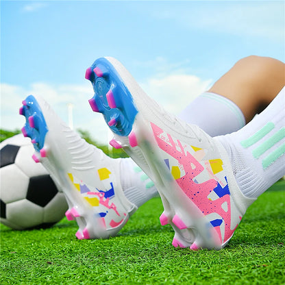 Chaussures de football professionnelles pour hommes, chaussures de foot pour adultes, crampons de football de club, chaussures d'entraînement ultralégères, baskets de football d'extérieur