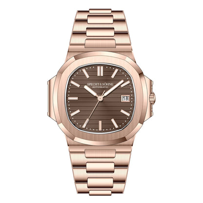2025 Specht&Sohne New Hot Selling Men's Automatic Mechanical Watch Sapphire Crystal Stainless Steel Sports Watch Waterproof 50M