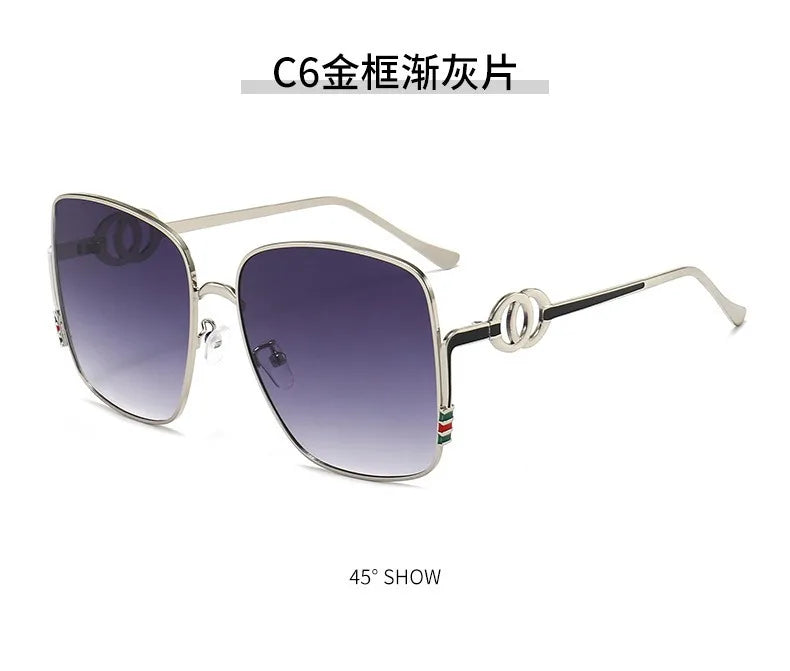 Square Frame Polarized Sunglasses for Men Women Design Fashion Trend Sunscreen Alloy UV400 Sun Glasses Unisex Eyewear 2026