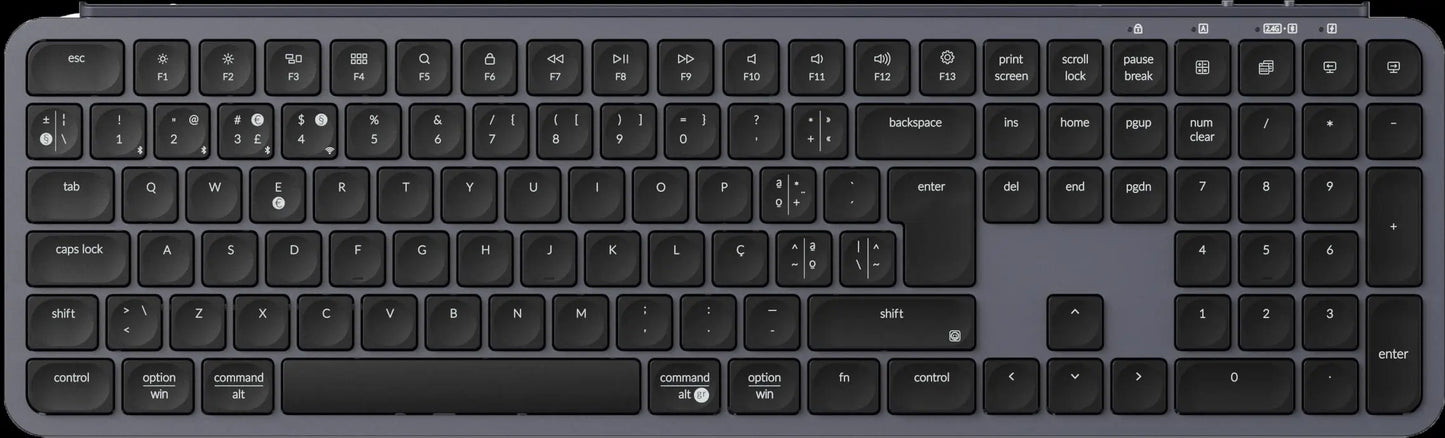 Keychron B6 Pro ISO-Layout ultraflache kabellose Tastatur in voller Größe, tragbar und leicht, mit 2.4GHz- & Bluetooth-Verbindungen