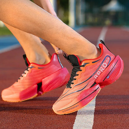 Herr-sneakers med kolplatta, utomhus-sportskor i mesh med mjuk sula, löparskor, lätta, halksäkra, vardagsskor för par, tennisskor