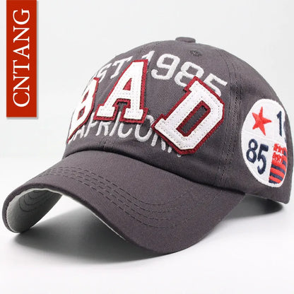 Baseballkappe mit großer Buchstabenstickerei für Herren, Sommer, Freizeit, Damenmode, Snapback, Baumwollkappen, Schirm, Hip-Hop-Mütze, Herbst, verstellbar