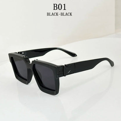 Millionaire Square Sunglasses For Men Retro Sunscreen Sunglasses Women Trendy And Fashionable Vintage Fashion Glasses Zonnebril